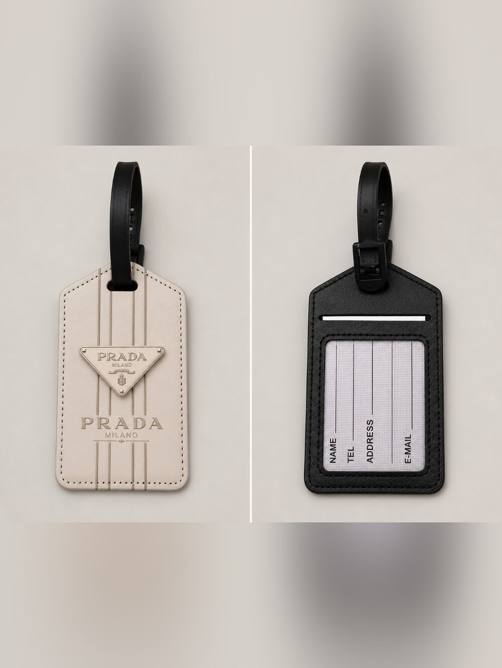 Luggage Tag With Black Strap